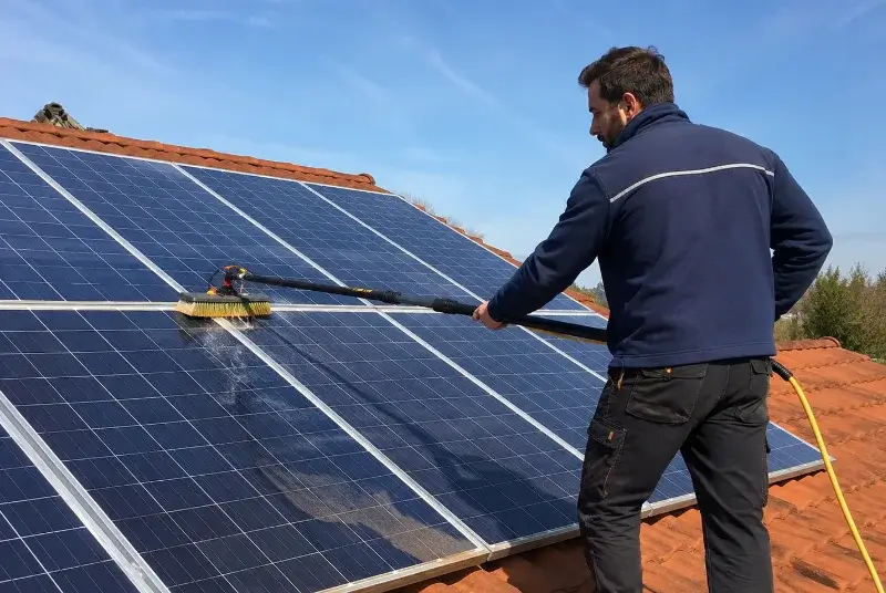 Nettoyage et entretien de panneaux solaires à Rousson